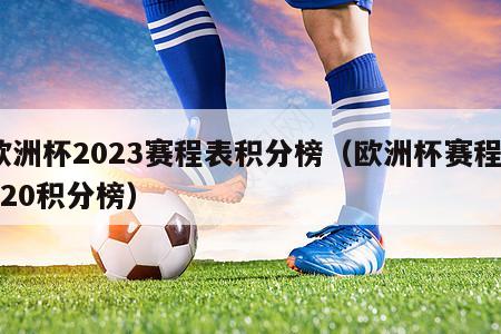 欧洲杯2023赛程表积分榜（欧洲杯赛程2020积分榜）