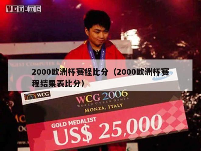 2000欧洲杯赛程比分（2000欧洲杯赛程结果表比分）