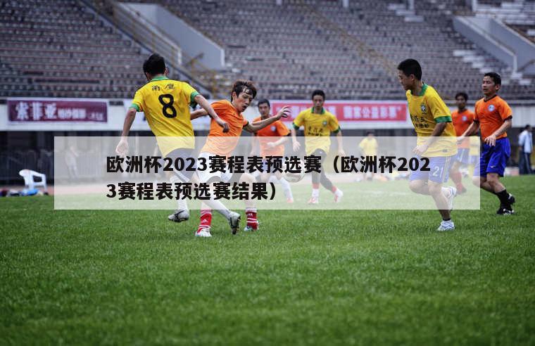 欧洲杯2023赛程表预选赛（欧洲杯2023赛程表预选赛结果）