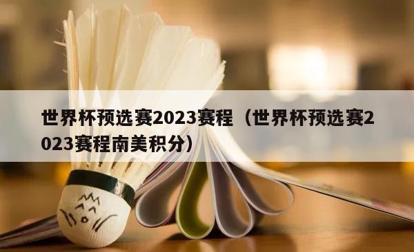 世界杯预选赛2023赛程（世界杯预选赛2023赛程南美积分）