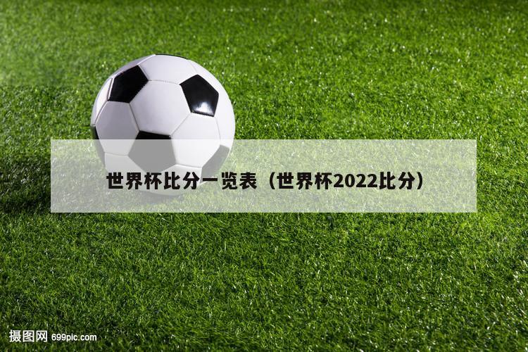 世界杯比分一览表（世界杯2022比分）